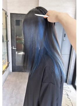 リンクバイビセ 髪質改善(link by vise) #インナーカラー#ブルーカラー#ケアブリーチ#ブリーチカラー