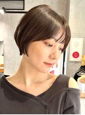 30代40代大人女性/前髪ありショートボブ/ショートヘア/髪質改善
