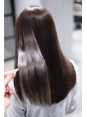 髪質改善カラー×艶髪ストレート[柏/髪質改善/縮毛矯正/Aujua]