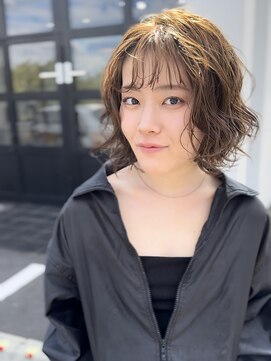 ビアンカ 伊勢崎店(BIANCA) ボブパーマ×カーキベージュ