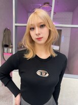 ロンド レア 天神大名店(Lond Le’a)&nbsp;小顔に見せるヘア/ワンレン/ボブウルフ/ネビージュ/黒髪カタログ