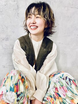 ペルソナ(PERSONA) 【似合わせ】ウルフパーマ×ハイライト