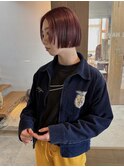 パープルレッドミニボブ