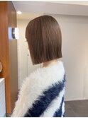 透明感カラー×切りっぱなしボブ＊