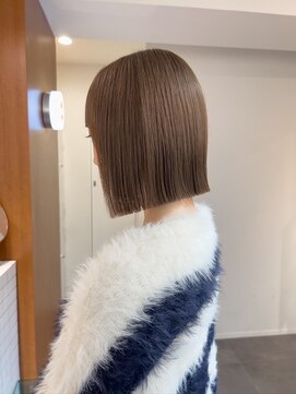 シュシュプライベートヘアサロン(Chou chou private hair salon) 透明感カラー×切りっぱなしボブ*