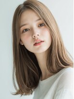 クラン 横浜(Clanc)&nbsp;くびれヘア ハイライトカラー アプリコットオレンジ 夏