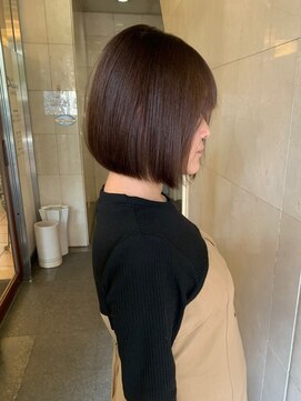 大須賀美容室 けやき通り店 手入れ簡単ミニボブ