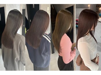 リル(LiLu)の写真/《艶感×抜け感×デザインカラー》大人女性カラーはお任せ♪赤味のないクリアな発色でトレンドスタイルに！