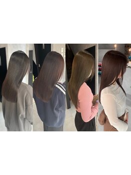 《艶感×抜け感×デザインカラー》大人女性カラーはお任せ♪赤味のないクリアな発色でトレンドスタイルに！