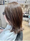 ミディアムボブ ＆ 顔まわりレイヤーを外はね仕上げ archive垂水