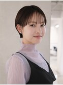 ▽まるみショート ミニウルフブリーチなし前髪ミディアム新宿