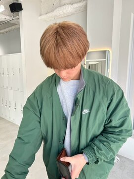 ジゼル 梅田(GiseL) メンズヘアミルクティーベージュハイトーンカラートリートメント