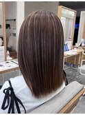 脱白髪染め白髪ぼかしハイライト/アッシュブラウン/30代40代50代