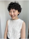 暗髪パーマ◎黒髪パーマ×ニュアンスパーマ×小顔カット