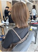 レイヤーボブ × ヘーゼルベージュ【千葉優希】