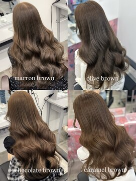 ペレ 栄店(PELE) 黒髪/クラゲヘアー/オリーブグレー/小顔/ココアベージュ/栄