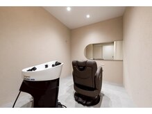 マイキーヘア 広島(MY KEY HAIR)の雰囲気（ベビーカーも入りその場でシャンプー～仕上げまで完結する個室！）