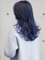 フルショウ 苦楽園店(FURUSHO)&nbsp;毛先プードルパーマ/ブルーカラー/バタフライレイヤーカット