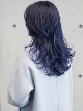 フルショウ 苦楽園店(FURUSHO) 毛先プードルパーマ/ブルーカラー/バタフライレイヤーカット