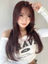 ソラ 広尾店(SORA)&nbsp;ロングレイヤー/ピンクベージュ/韓国ヘア