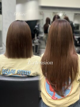 エリーツ 表参道(elyts) 他店カラー馴染ませエクステ