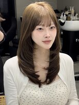 ヌヌ 渋谷 原宿 明治神宮前(nunu)&nbsp;レイヤーカットウルフカットボブグレージュオリーブべージュ