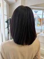 アミュレ ヘア サロン(Amule hair salon)&nbsp;ミセスグレイカラーダークブラウンミディアム梅丘大人女性に人気
