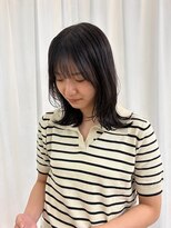 Lidee 【三宮/元町】顔周り似合わせカット レイヤーカット 髪質改善 外ハネミディアム/レイヤーカット/神戸/三宮