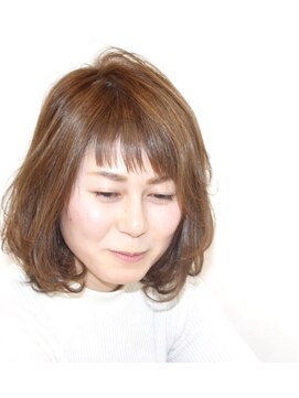 ラ メール ヘア デザイン(La mer HAIR DESIGN) **Lamer**ふんわりパーマ×アシメバング