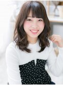 *mod's上尾*アンニュイカールが決め手！くせ毛風カールミディa