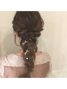 モアナ バイ ヘッドライト 武蔵小杉店(Moana by HEADLIGHT) ゆるふわ 編みおろし ロング ミディアム可