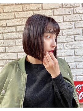 ネイヴィル(navile) ショコラブラウン×ボブヘア