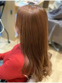 ライトブラウン×ロング