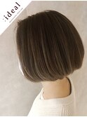 20代30代40代☆上品な立体感大人ハイライト×丸みシルエットボブ