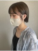 ハイライト×切りっぱなしボブ