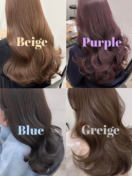 フォンズ(FONS) 透明感艶カラー*表参道ミルクティーベージュグレージュカラー