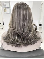 アオアクア バイ グルグル 小岩店(ao akua by GULGUL) コントラストハイライトカラー グレージュ×ホワイトベージュ