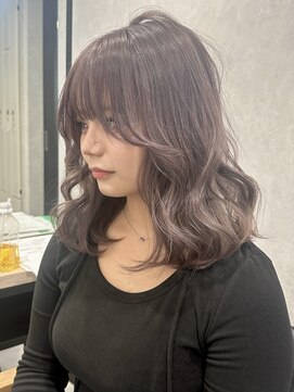 ロウル 渋谷(LOWRL) ラベンダーグレージュ/ケアブリーチカラー