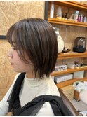 切りっぱなしボブ