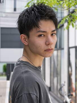 アイヴィ 表参道(IVY) ショートエッジアップバングアッシュブラック
