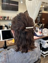 リュック(RYUCK)&nbsp;結婚式お呼ばれハーフアップ♪