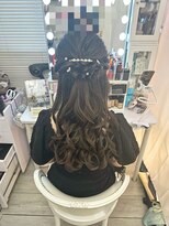 ハーフアップ