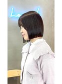 丸みゼロ!髪質改善縮毛矯正で楽ちんヘア ショート/ボブ横浜
