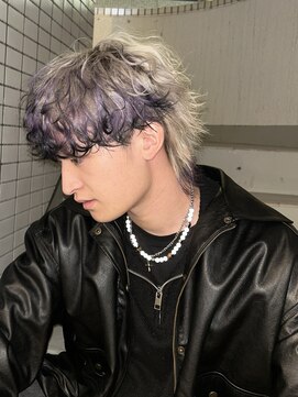 イエナ 渋谷(IENA) デザインカラー ホワイトカラー エンドカラー マッシュウルフ