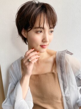 ノラ ギンザ(NORA GINZA) 絶壁解消!!小顔ショート×前髪あり 20代30代40代50代