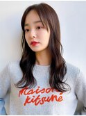 Say.ロングレイヤーグレーベージュグレージュアッシュ韓国風青山