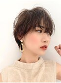 似合わせ横顔美人ショート◇フェザーショート・くすみベージュ