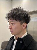 アップバングベリーショート