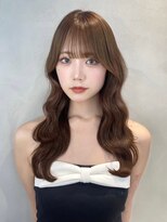 グロー オオミヤ アネックス 大宮(GLROW OMIYA ANNEX)&nbsp;ウェーブヘアブリーチなしダブルカラー明るめまろやかベージュ