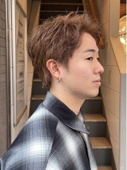 アソビ 元町店の写真/【*圧倒的な自宅再現性スタイル*が叶うメンズサロンはここ！】高いパーマ技術で理想を叶えます★